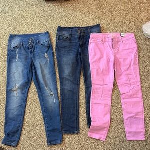 3 pairs of size 11 jeans